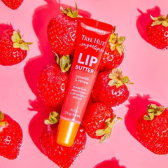 Tree Hut Moisturizing Strawberry Lip Butter, 0.52 Fl Oz | Lip Gloss with Shea Butter & Strawberry Extract, Locks in Moisture for Hydrated & Soft Lips, Every Day Makeup