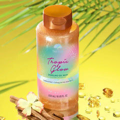 Tree Hut Tropic Glow Foaming Body Wash, 18 Fl Oz | Nourishing & Moisturizing Shower Gel w/ Shea Butter & Essential Oils, Soft & Smooth Skin, Gentle Cleanser For All Skin Types