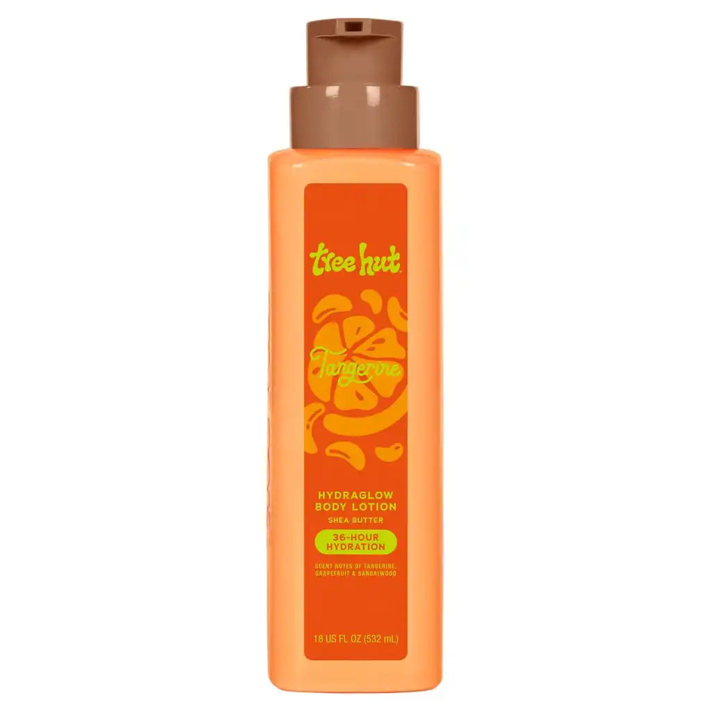 Tree Hut Body Lotion Tangerine, Bright Citrus Scent, 18 Fl Oz | Nourishing & Moisturizing Daily Body Lotion with Shea Butter, Lightweight, Non-Greasy Formula, Long-Lasting Hydration