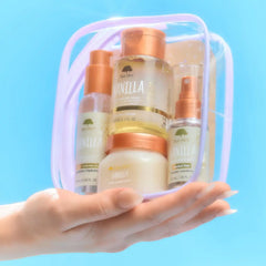 Tree Hut Vanilla Everything Shower Gift Set, 4 Piece Kit, Travel Size | Exfoliating Body Scrub, Body Wash, Shave Oil & Body Spray, Self Care Gift Set, Nourishing & Moisturizing with Shea Butter